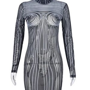 Lines Night Sheer Dress (only worn once)